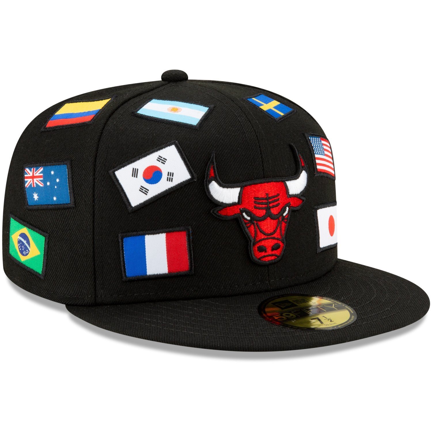 New Era Fitted Cap Bulls FLAGGED 59Fifty Chicago