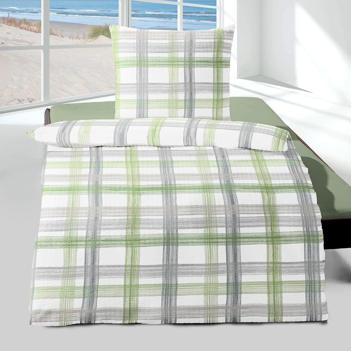 TRAUMSCHLAF Bettwäsche Bari, Seersucker, 2 teilig, bügelfreie Seersucker Qu günstig online kaufen