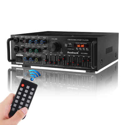 MAEREX Audioverstärker (2 Kanal Audio Bluetooth Verstärker HiFi Amplifier mit Fernbedienung)