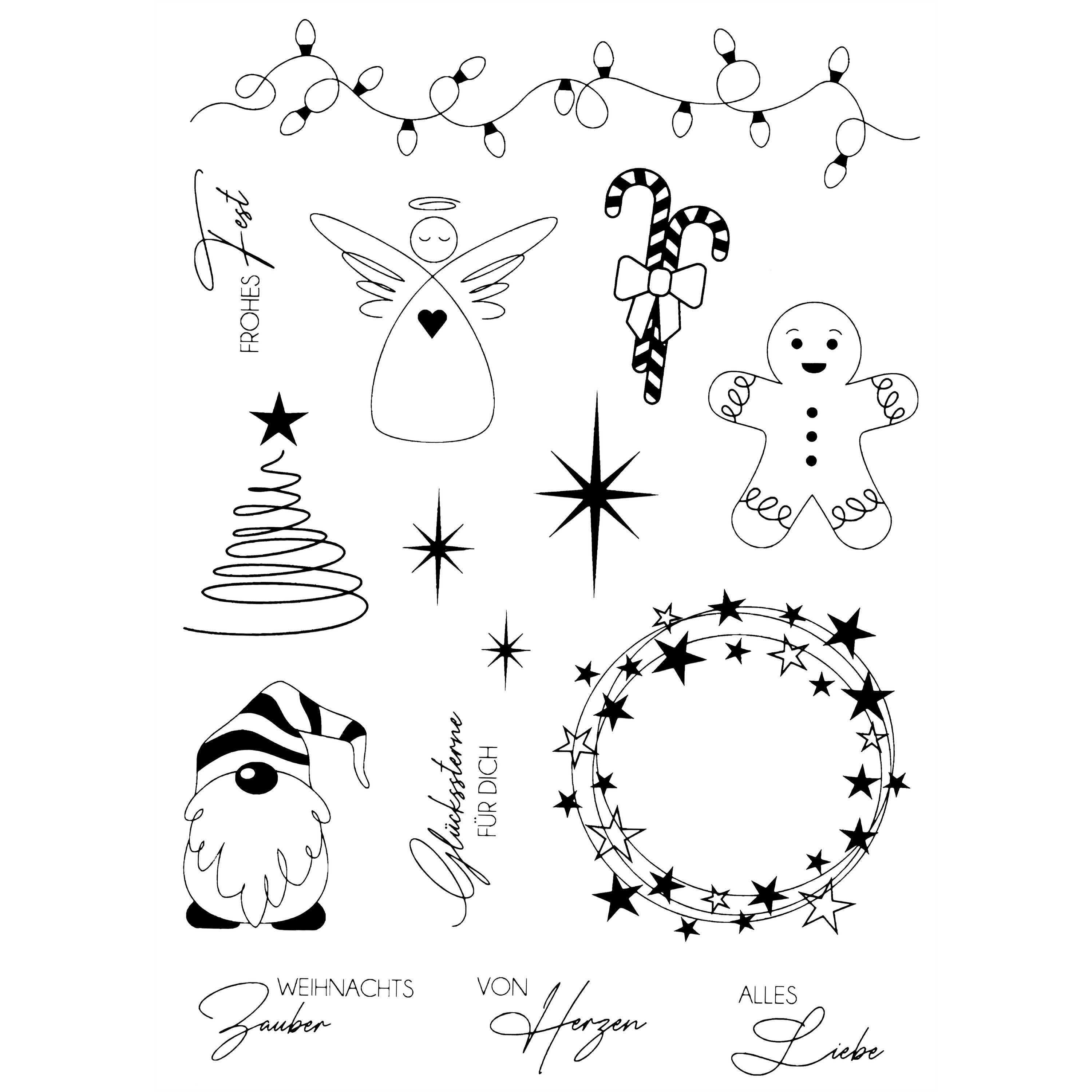 VBS Stempel Weihnachtszauber, 13 Motive