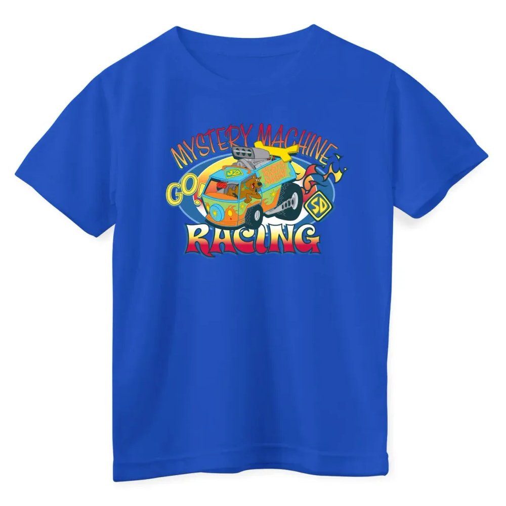Scooby Doo T-Shirt Mystery Machine Racing Kids Tee