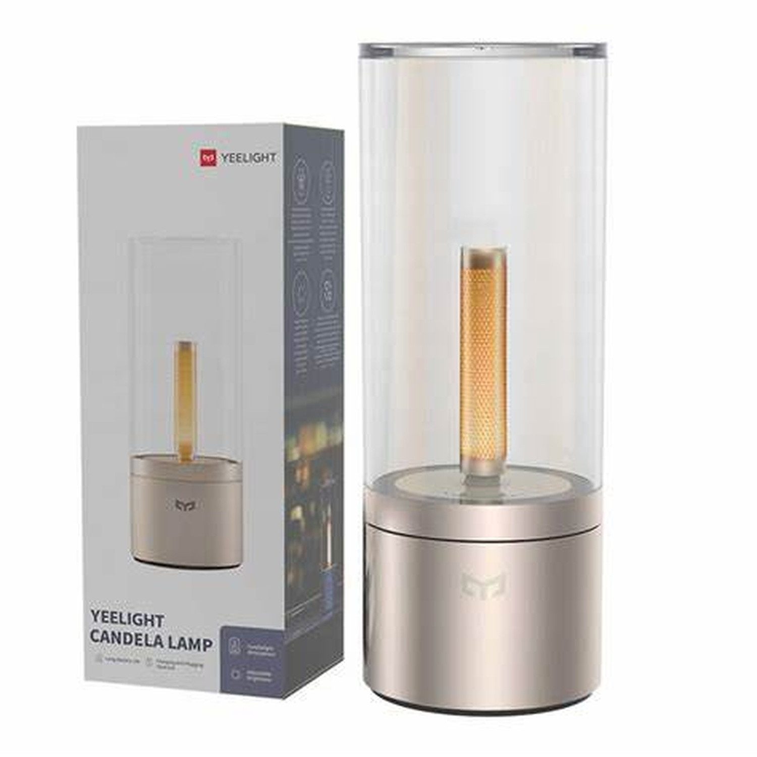 yeelight Ambient Light Candela - LED Tischleuchte, LED fest integriert, Kerzenlichteffekt, Warmweiß