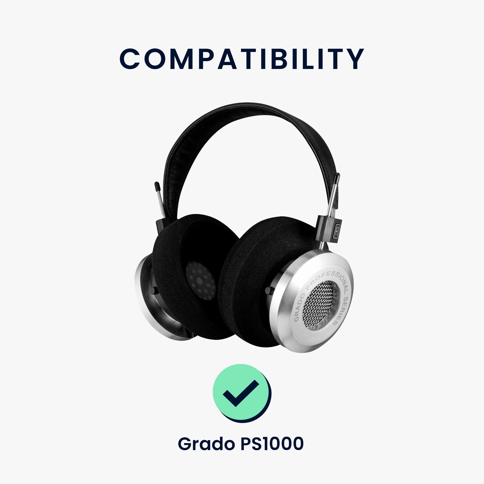 kwmobile Overear Headphones) PS1000 Ohrpolster Polster Ohr für 2x (Schaumstoff für Ohrpolster Grado Ersatz