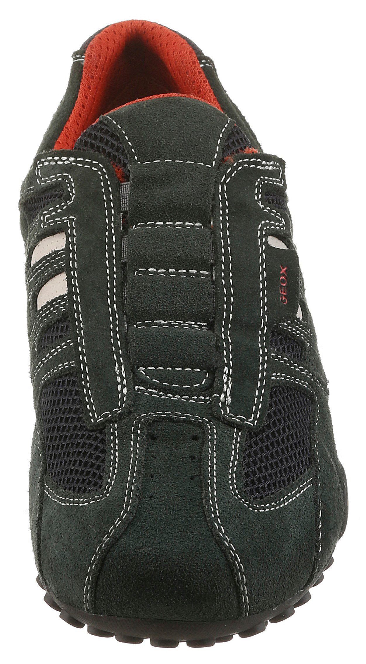 Geox U SNAKE Slip-On Sneaker Freizeitschuh, Slipper mit Geox Spezial Membran