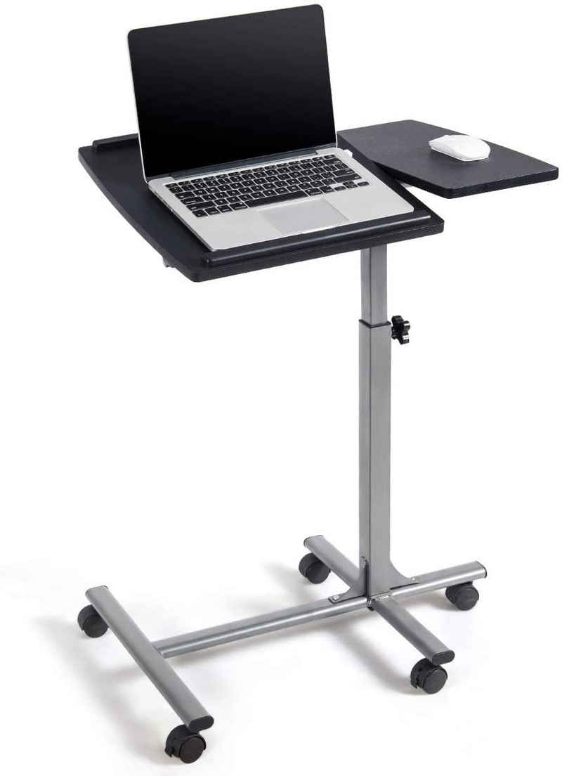 COSTWAY Laptoptisch »Beistelltisch, Notebooktisch, Rollentisch«, Höhe/Winkel verstellbar, mit 5 Rollen und Bremsen