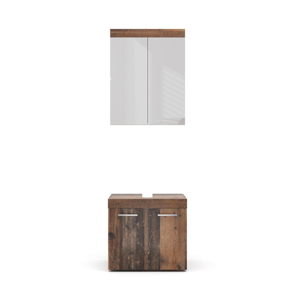 Vicco Badmöbel-Set Luna, Oldstyle, 2 Teile, günstig online kaufen