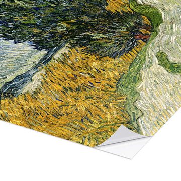 Posterlounge Wandfolie Vincent van Gogh, Straße mit Zypressen, Wohnzimmer Mediterran Malerei
