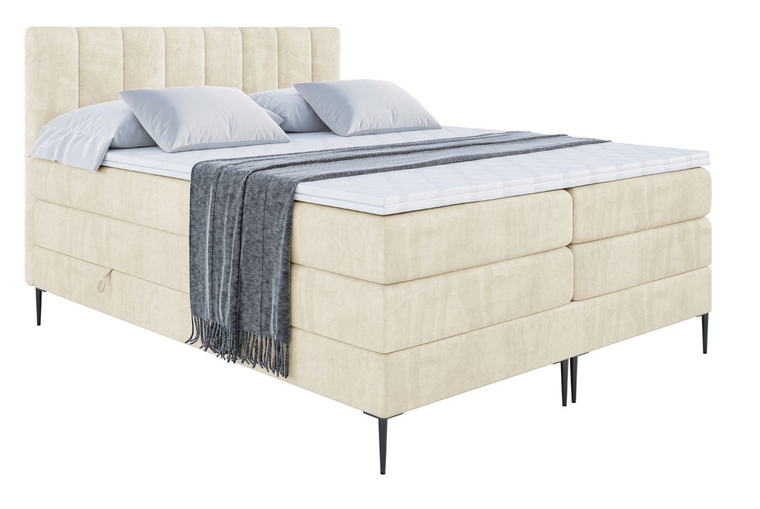 ALTDECOR Boxspringbett OTTA-F KING (Multipocket-Matratze H4, günstig online kaufen