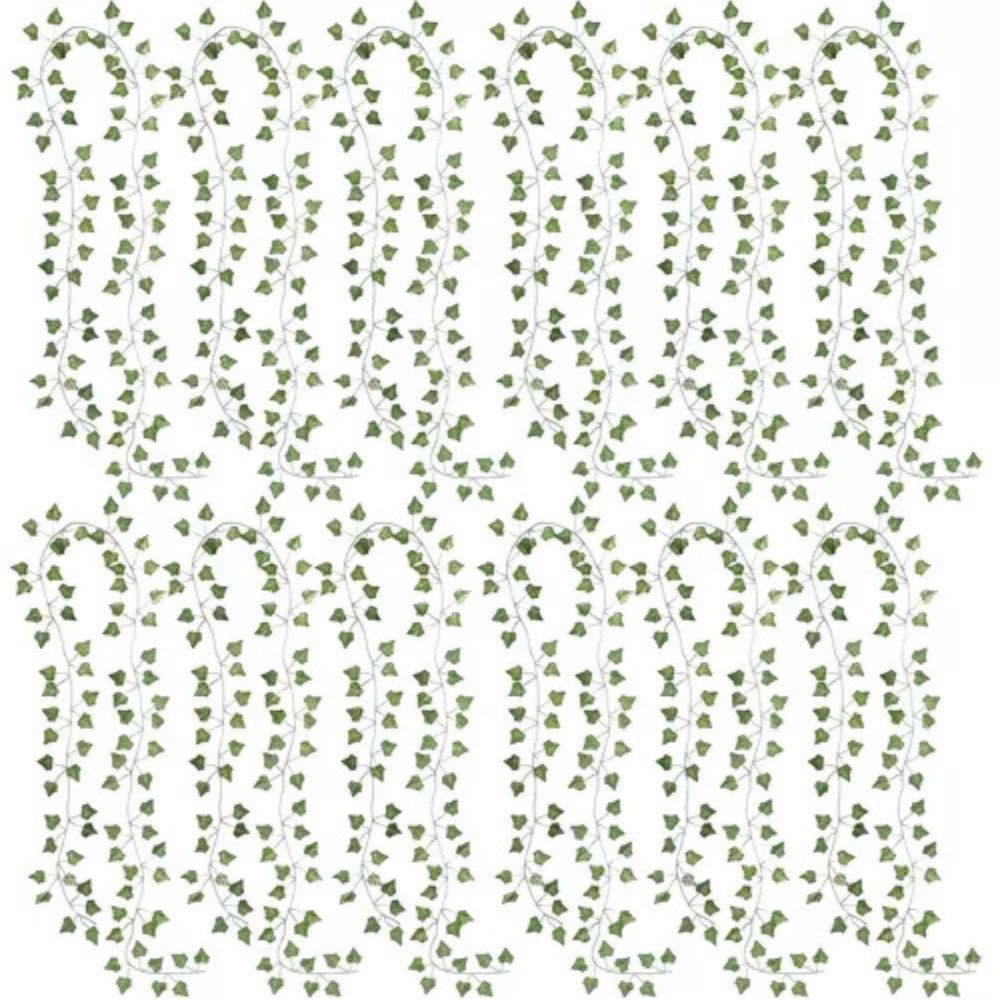 Kunstgirlande Künstliche Pflanze Efeu 25,2 m Efeu, Gardlov, Höhe 4 cm, Künstliche Efeu Girlande – Bild 4 von 5