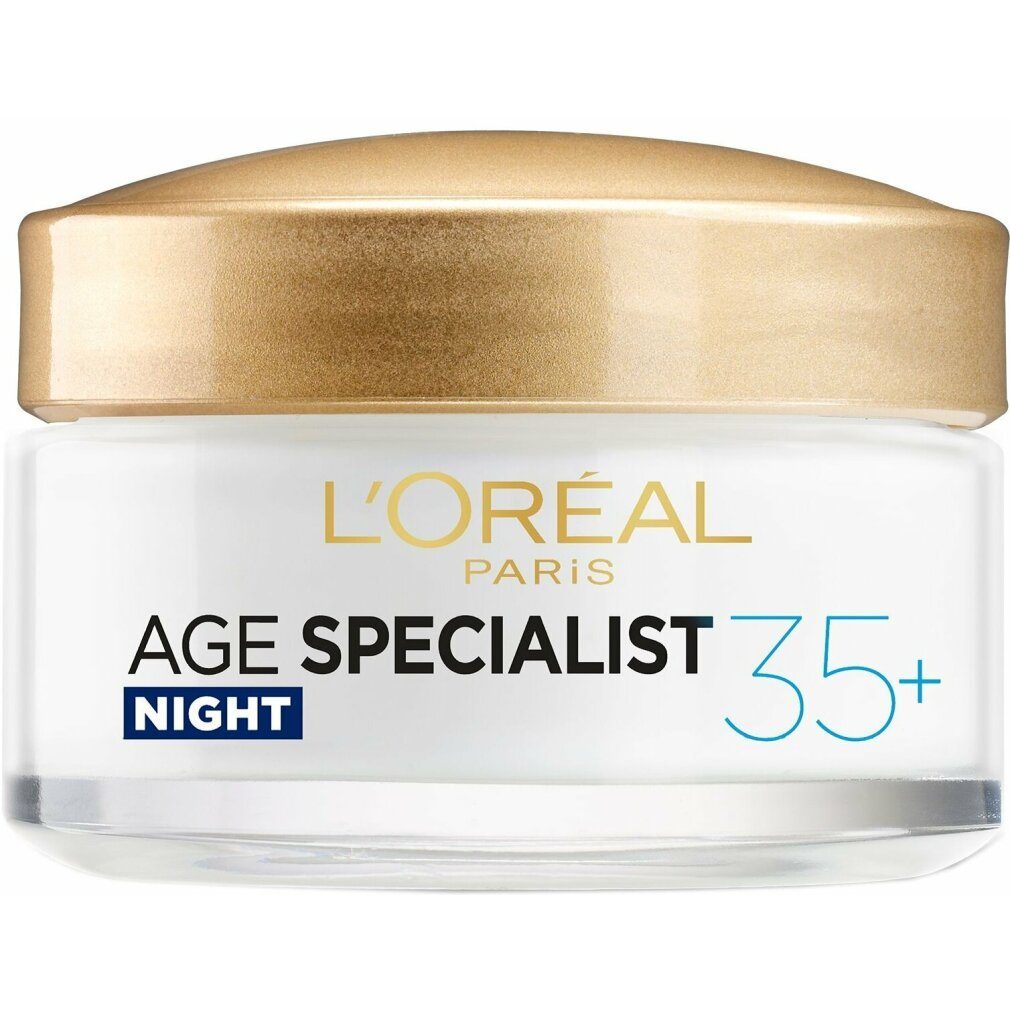L'ORÉAL PROFESSIONNEL PARIS Nachtcreme Loreal Paris + Age 35 Wrinkle Noapte ml Specialist Cream 50