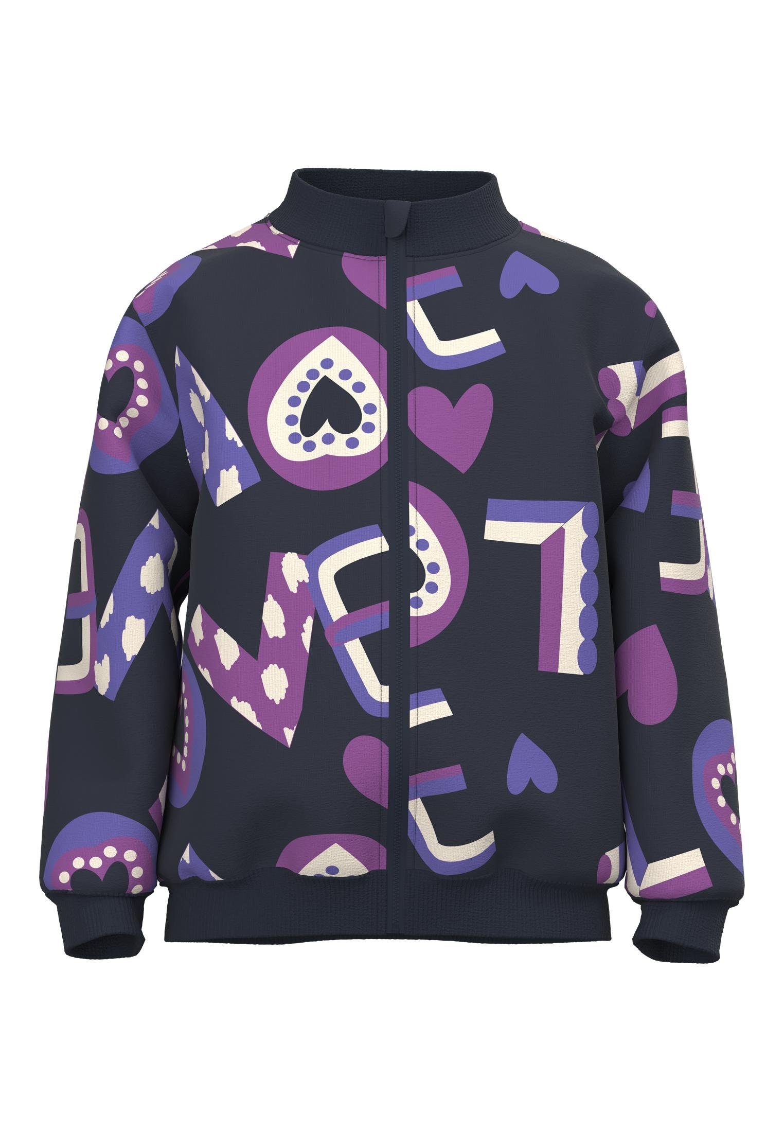 Name It Sweatjacke NMFNILA LS SWE CARD BRU PB dark sapphire