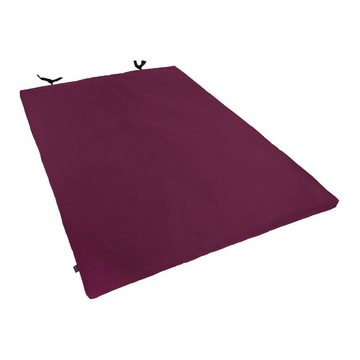 Welltouch Meditationskissen Shiatsumatte mit festem Bezug 100x200 cm, aubergine, 4 lagig