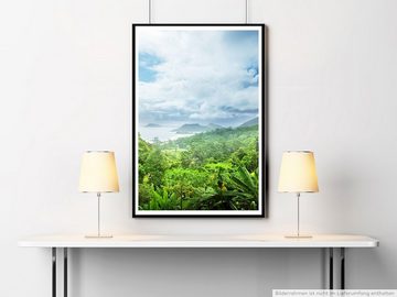 Sinus Art Poster 90x60cm Poster Dschungel auf den Seychellen Inseln
