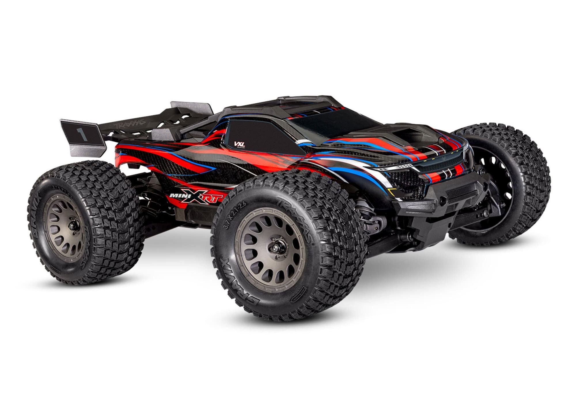 Traxxas RC-Buggy TRAXXAS MINI-XRT 3S 4x4 Rot 1/16 Monster-Truck RTR Brushless, Akku
