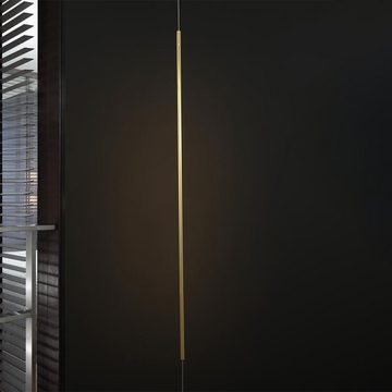 Nova Luce LED Pendelleuchte LED Pendelleuchte Elettra in Gold 20W 1400lm, keine Angabe, Leuchtmittel enthalten: Ja, fest verbaut, LED, warmweiss, Hängeleuchte, Pendellampe, Pendelleuchte
