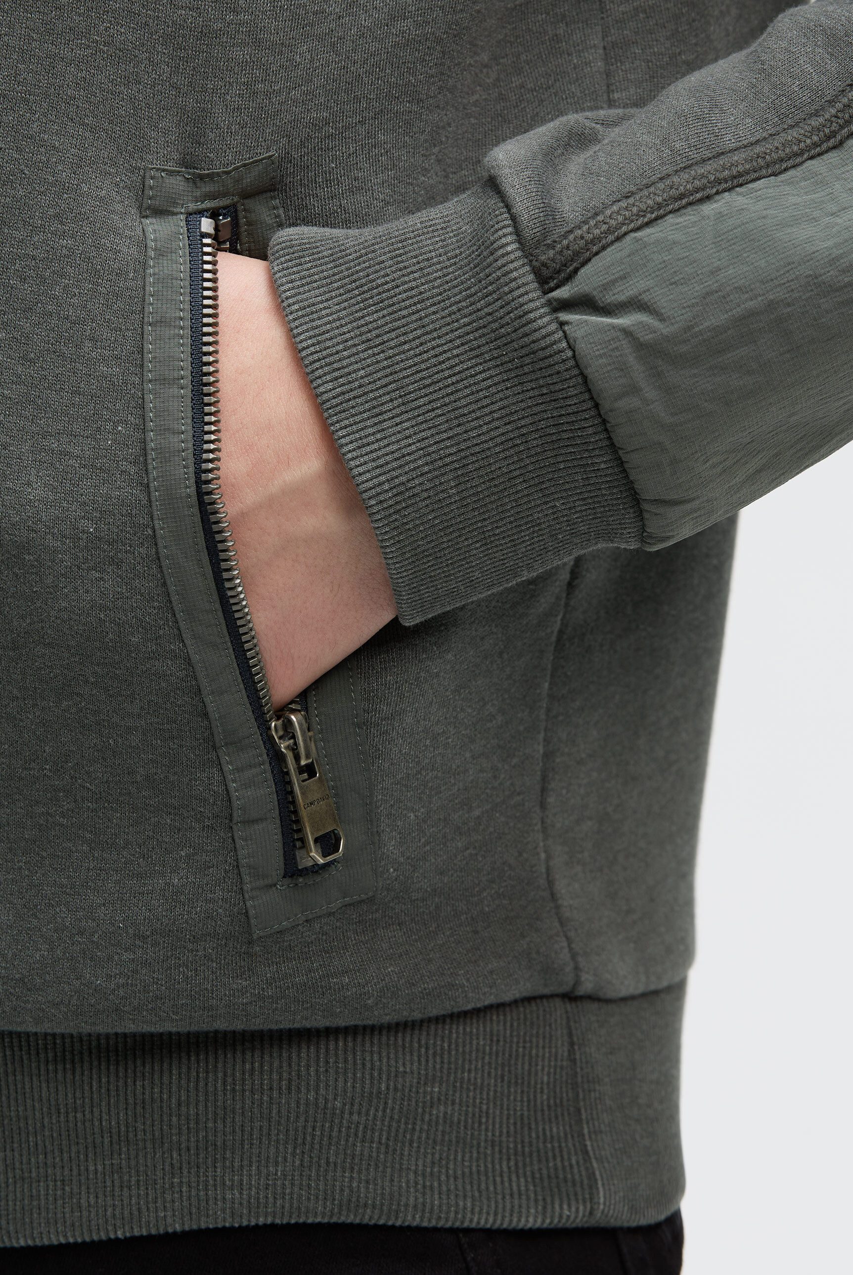 CAMP DAVID Kapuzensweatshirt mit Reißverschluss-Taschen