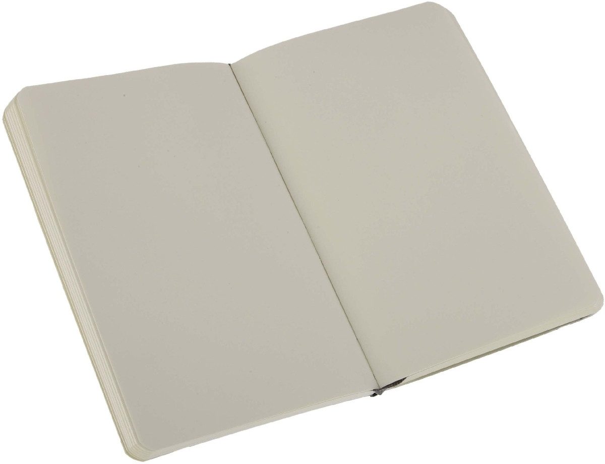Notizbuch Notizbuch P A6 9x14cm blanko Softcover schwarz.