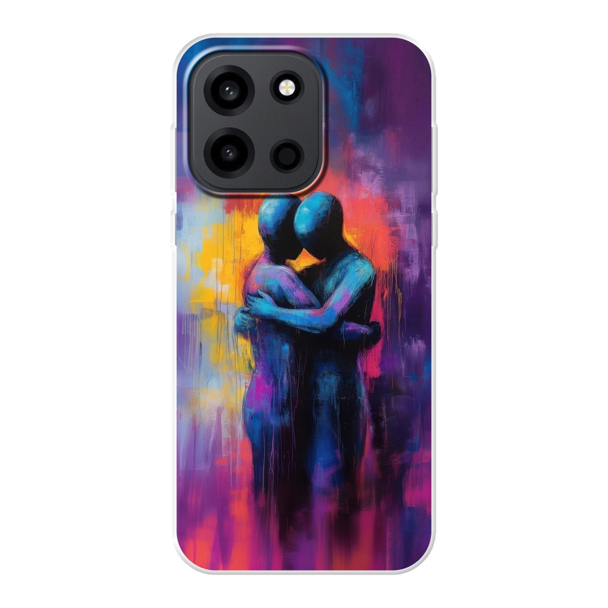 MuchoWow Handyhülle für OnePlus Turbo 6 5G Umarmung - Körper - Lila, Handy Case, Silikon, Bumper Case Dünn