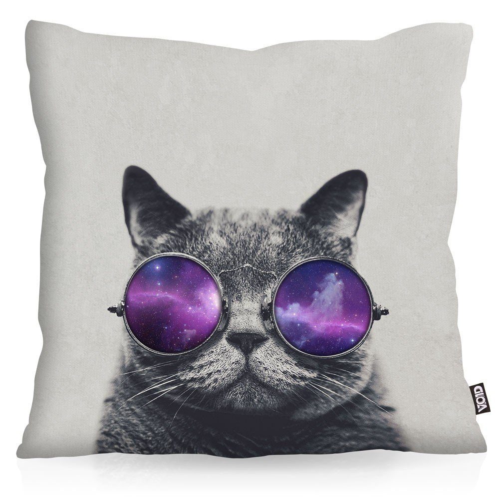 Kissenbezug, VOID, Sofa-Kissen Chilled Cat Outdoor Indoor katze mieze hipster sommer festival meme