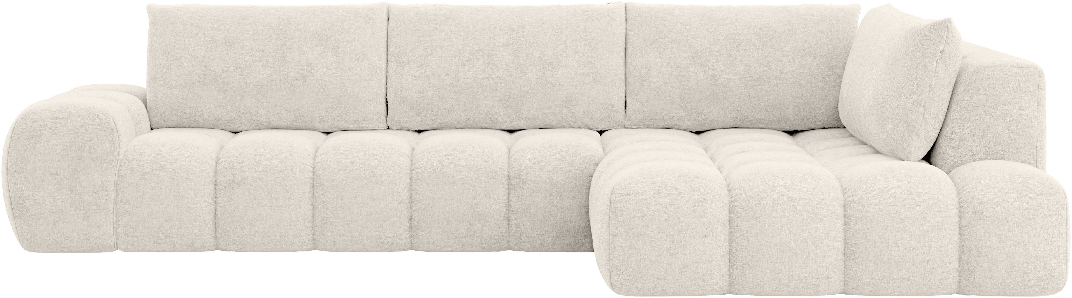 INOSIGN Ecksofa "AZITA Designsofa, elegant und bequem L-Form, Bubble-Optik" günstig online kaufen