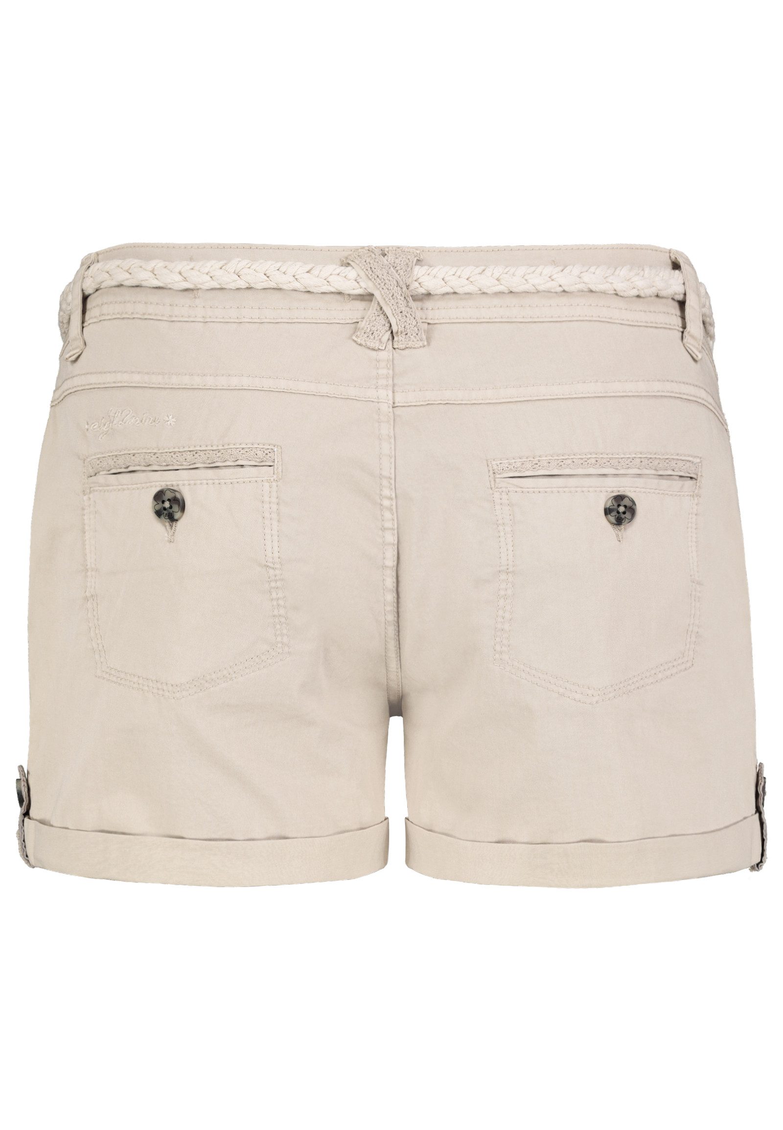 SUBLEVEL Bermudas Damen Short Bermuda kurze Hose Sommer Chino Stoff Hose mit Gürtel