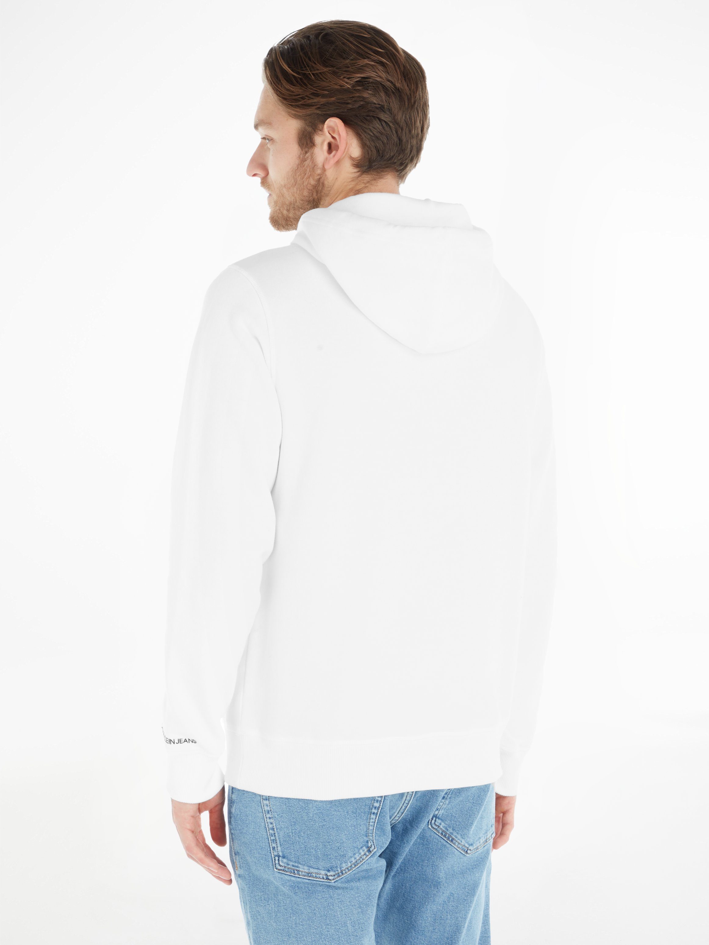 Calvin Klein Jeans CK Bright Kapuzensweatshirt White ESSENTIAL HOODIE