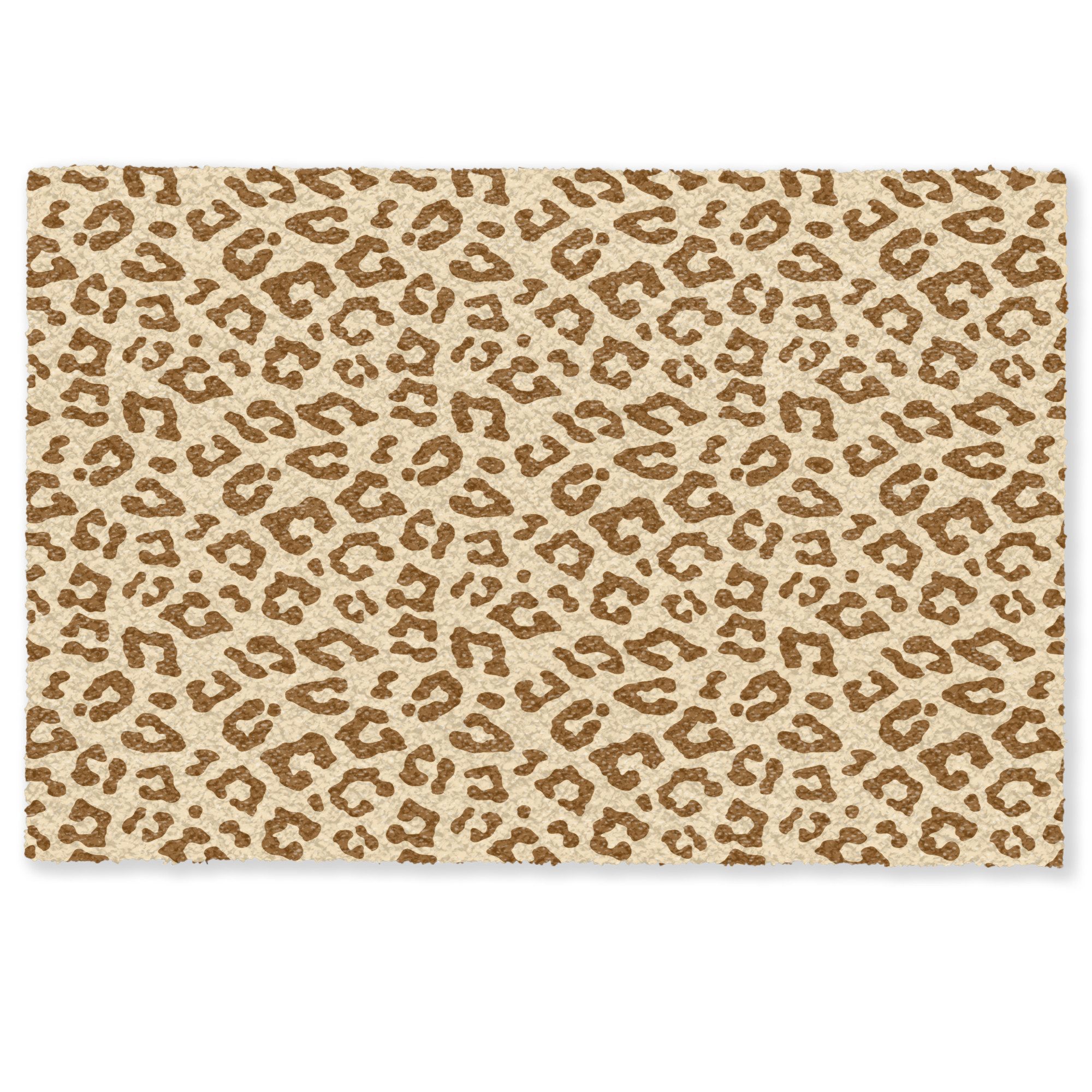MuchoWow Fußmatte Leopard - Braun - Muster, Rechteckig, innen Schmutzfangma günstig online kaufen