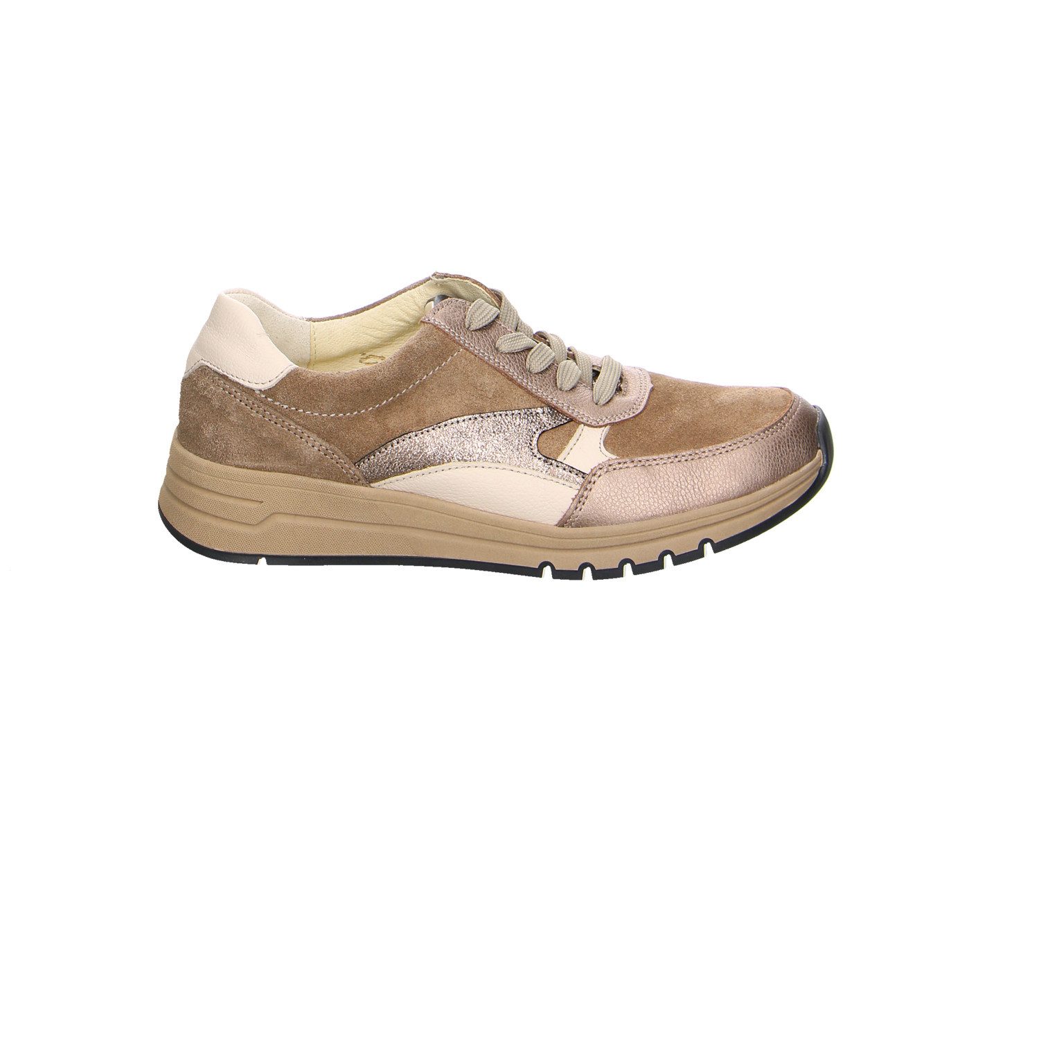 Waldläufer Velour Comfort Schnürschuhe braun Schnürschuh
