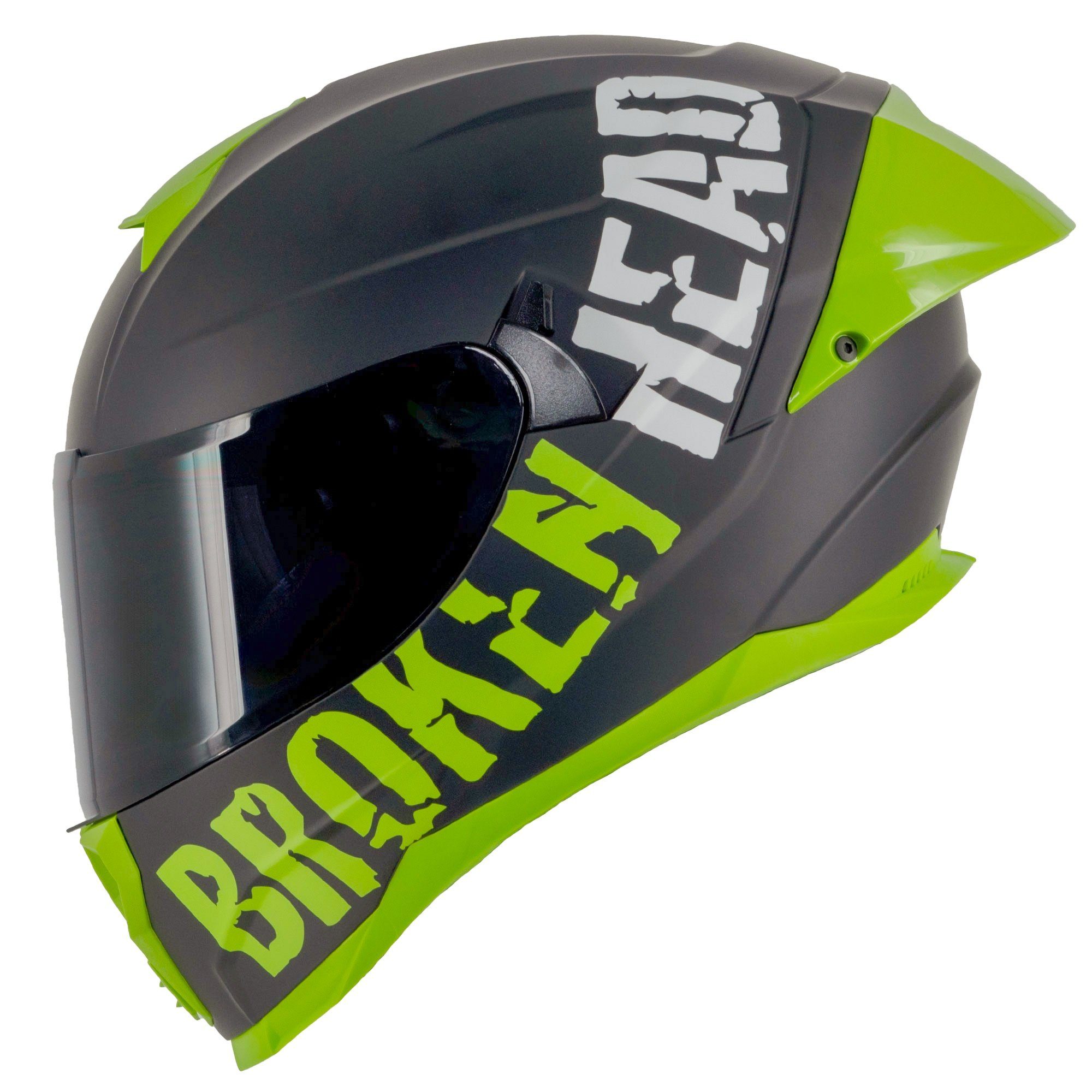 Broken Head Motorradhelm Broken Head Sport Pro (Mit Schwarzem Visier), Mit Sonnenblende