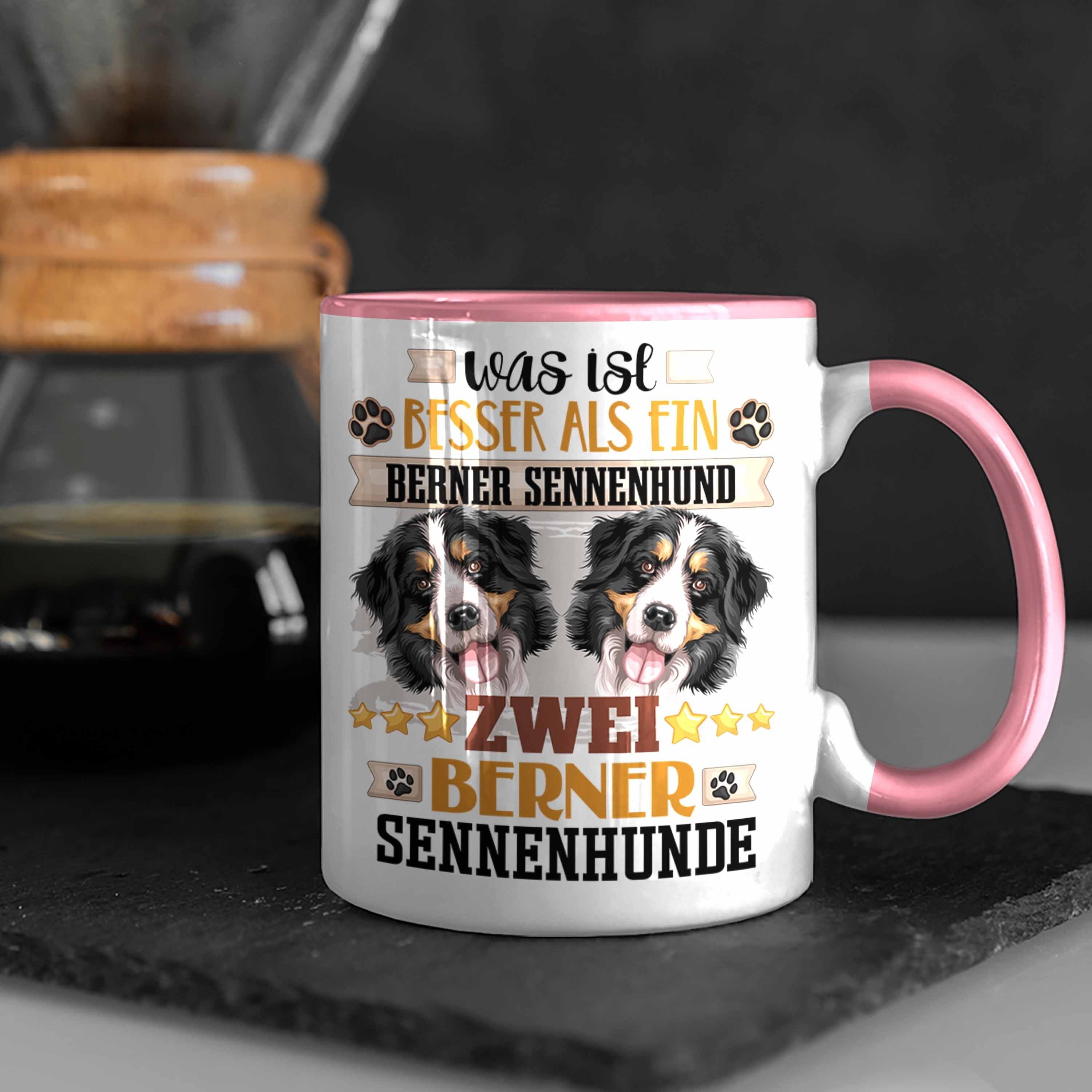 Trendation Tasse Berner Rosa Sennenhund Lustiger Spruch Geschenk Tasse Besitzer Geschenkidee
