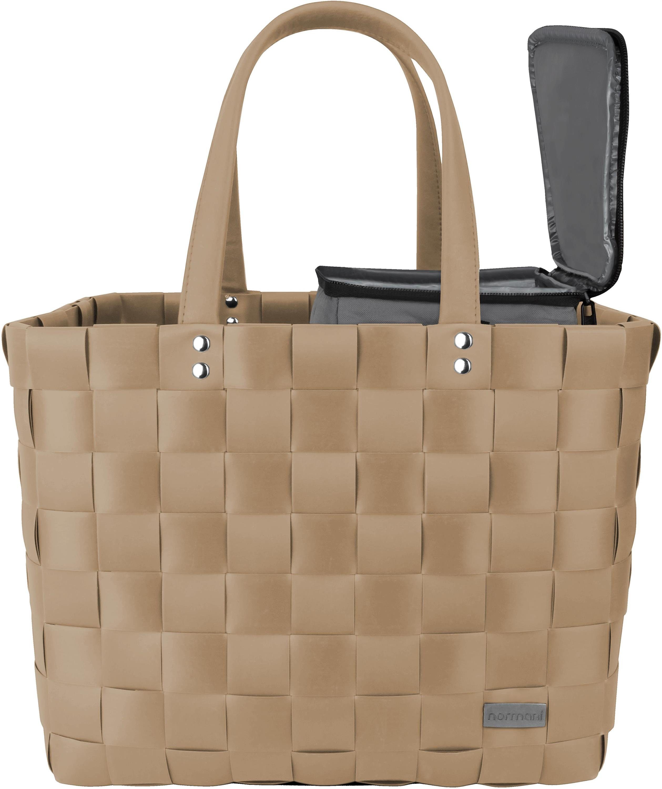 normani Einkaufskorb Einkaufstasche mit kleiner Kühltasche, 20 l, Einkaufstasche mit kleine Kühlbox