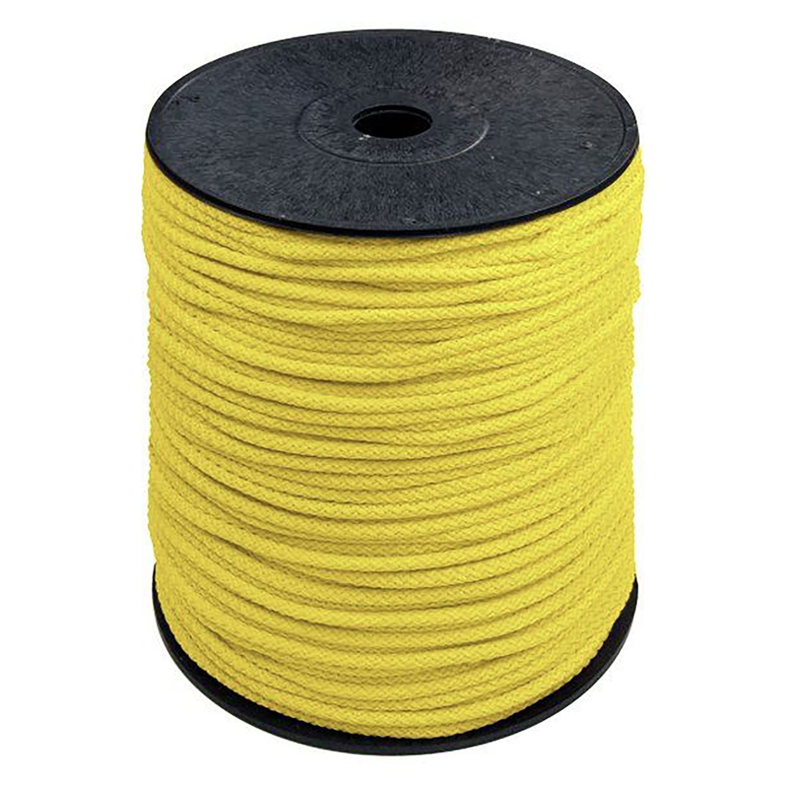 maDDma Seil 200m Polyester-Seil Ø 5,5mm, Farbwahl, zitronengelb