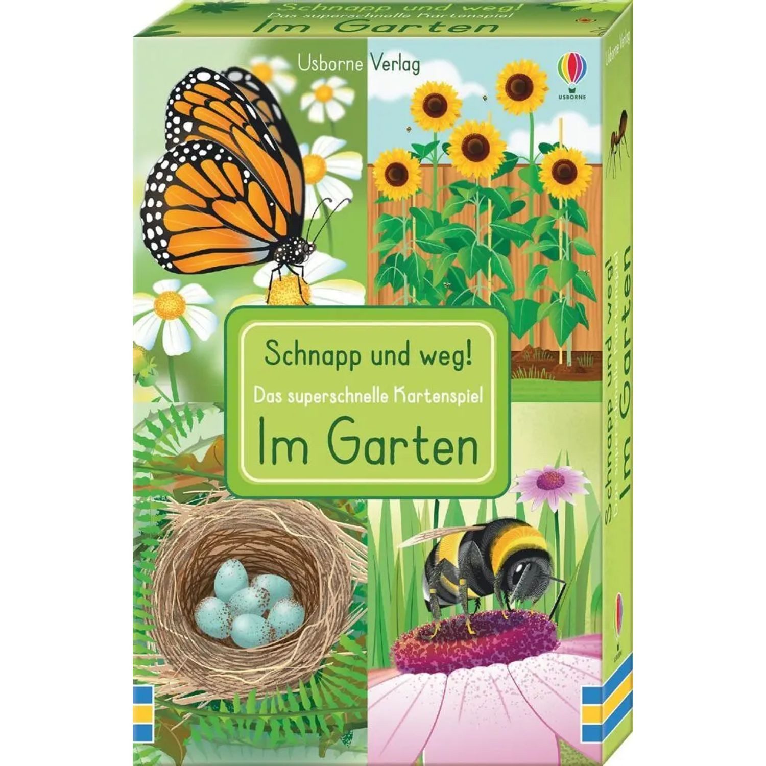 Usborne Verlag Spiel Schnapp und weg! Im Garten (Kinderspiel)