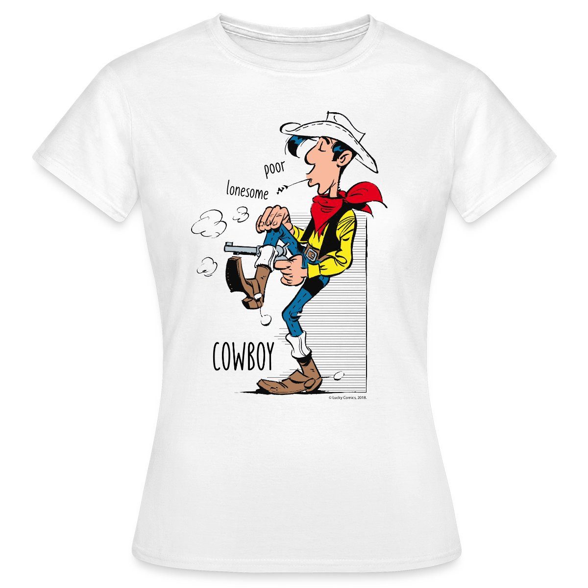 Spreadshirt T-Shirt Lucky Luke Poor Lonesome günstig online kaufen