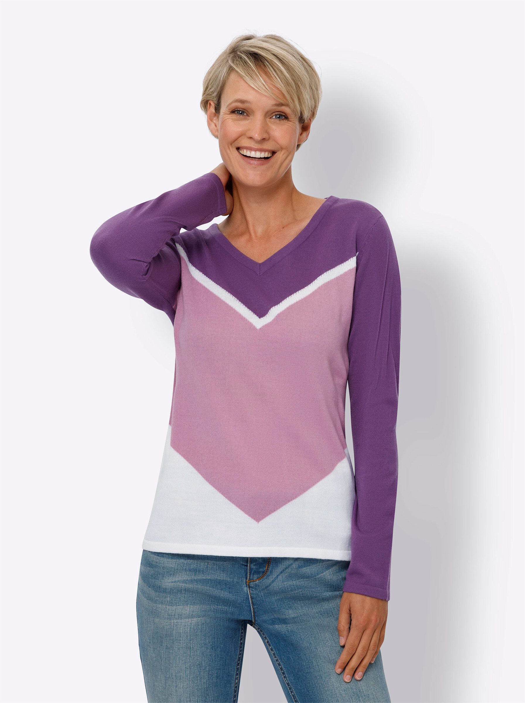 Strickpullover Langarm-Pullover