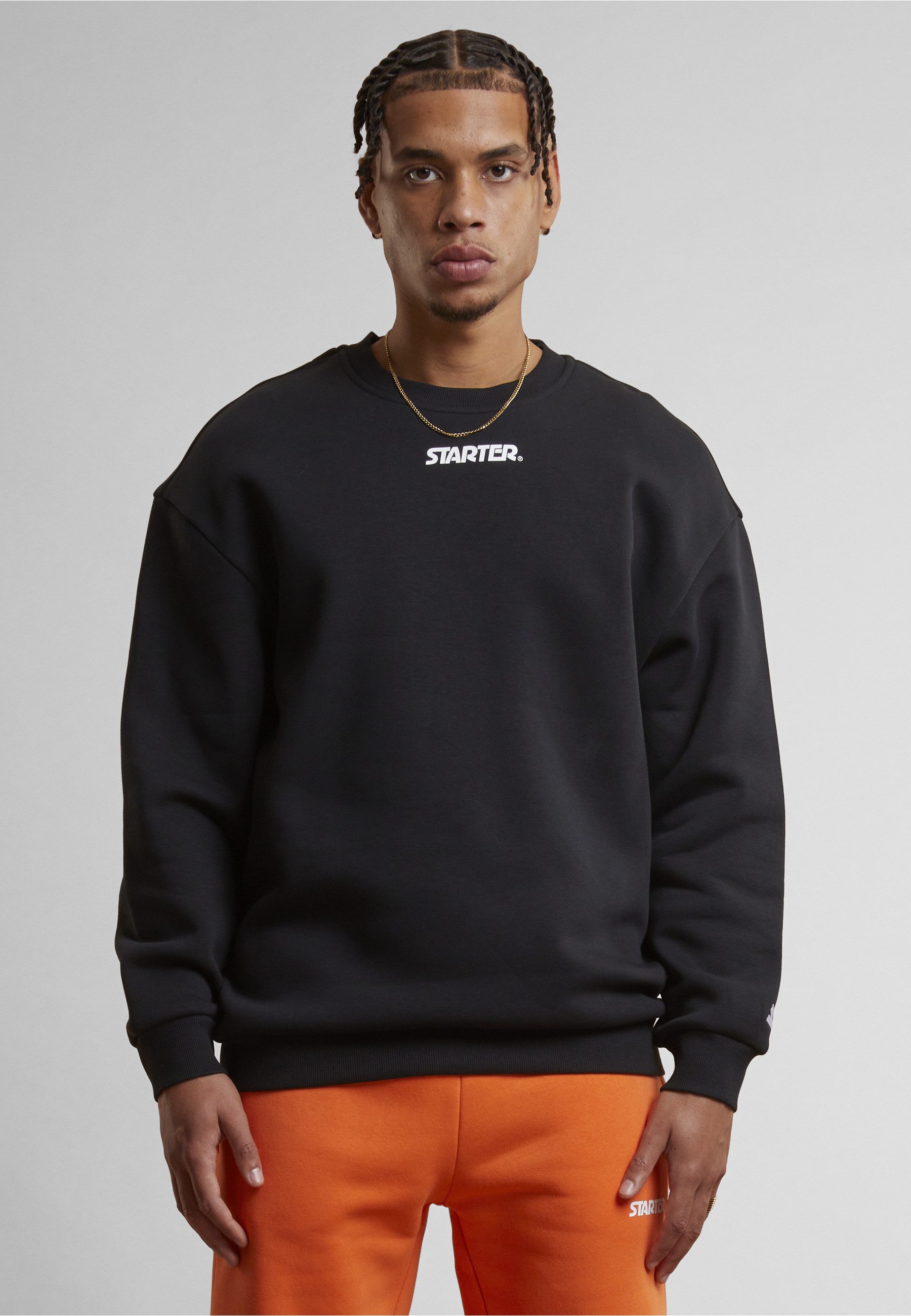 Starter Black Label Rundhalspullover Starter Black Label Starter Small Logo Essential Crew (1-tlg)