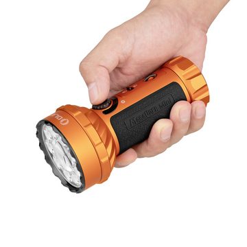 OLIGHT Taschenlampe OLight Marauder Mini orange LED Taschenlampe Große Reichweite akkubetr