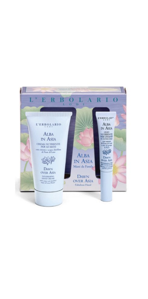 L´ERBOLARIO Handpflege-Set Hand und Nagel Set Alba in Asia Set, Mit Extrakten aus Lotusblüten