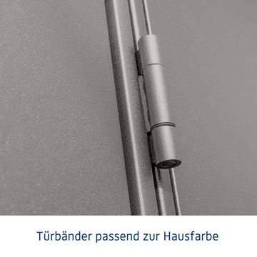 Hörmann Ecostar Gerätehaus Trend mit Satteldach (259 x 248 cm), Metall, ohne scharfe Kanten