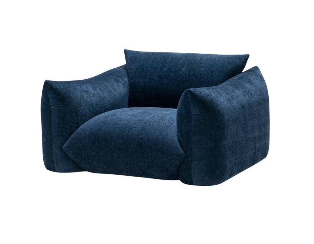 JVmoebel Sessel Blauer, weicher Sessel von JVMoebel mit komprimierbarem Design (Sessel), Made in Europa