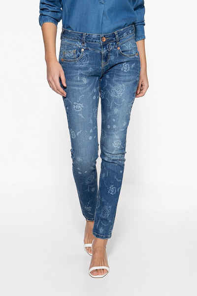 ATT Jeans Slim-fit-Jeans »Zoe« mit floralem Muster