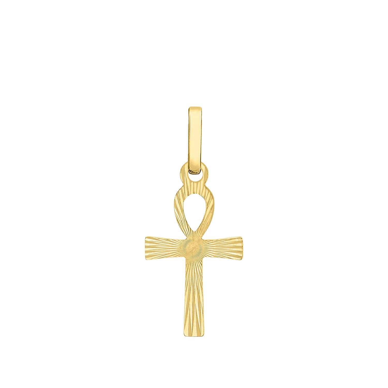 LUCARDI Kettenanhänger Anhänger - 375 Gold - Gold - Unisex
