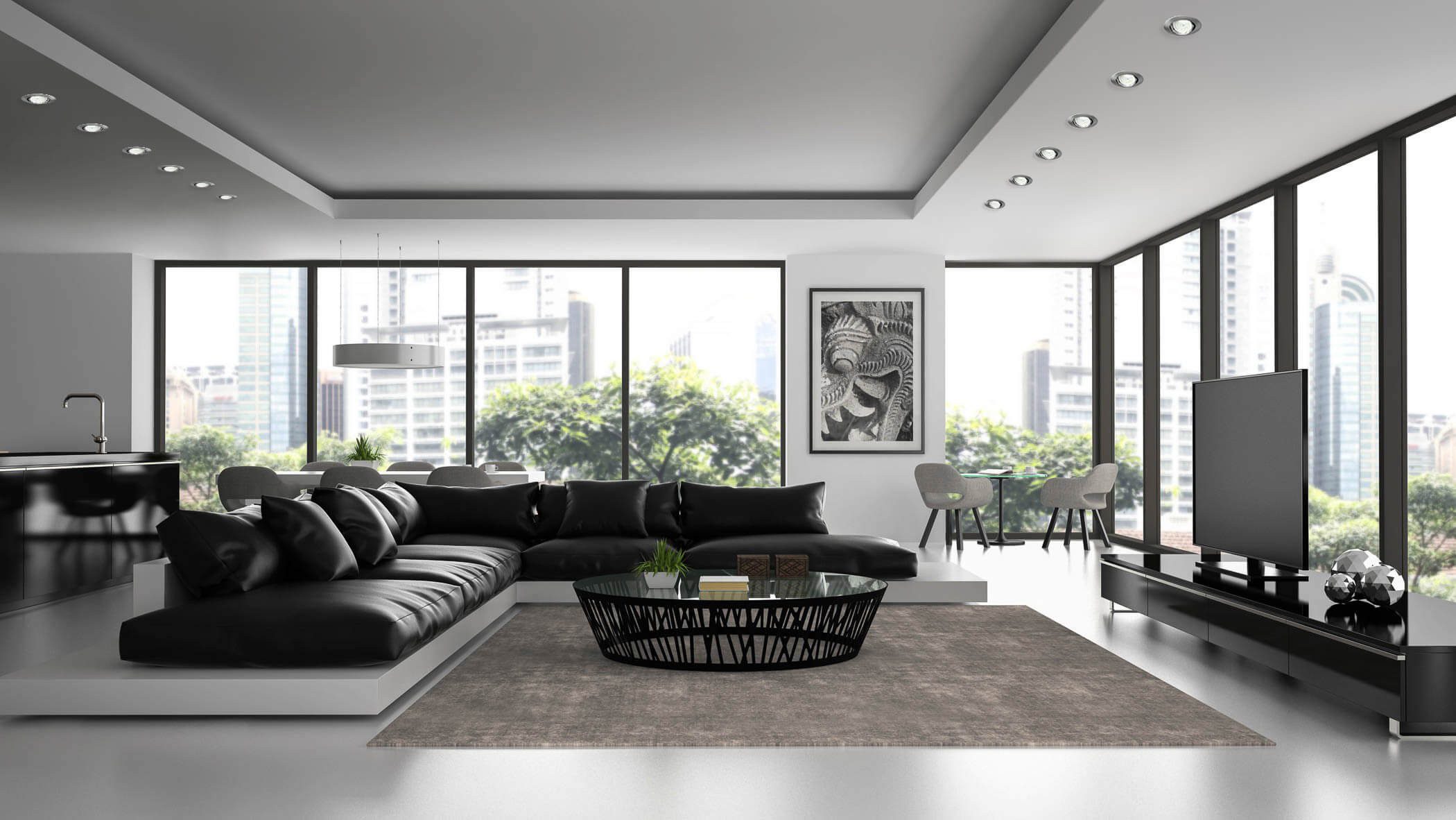 SEBSON LED-Leuchtmittel LED Modul 5W ultra flach ø50x26mm Einbaustrahler 230V  4er Pack