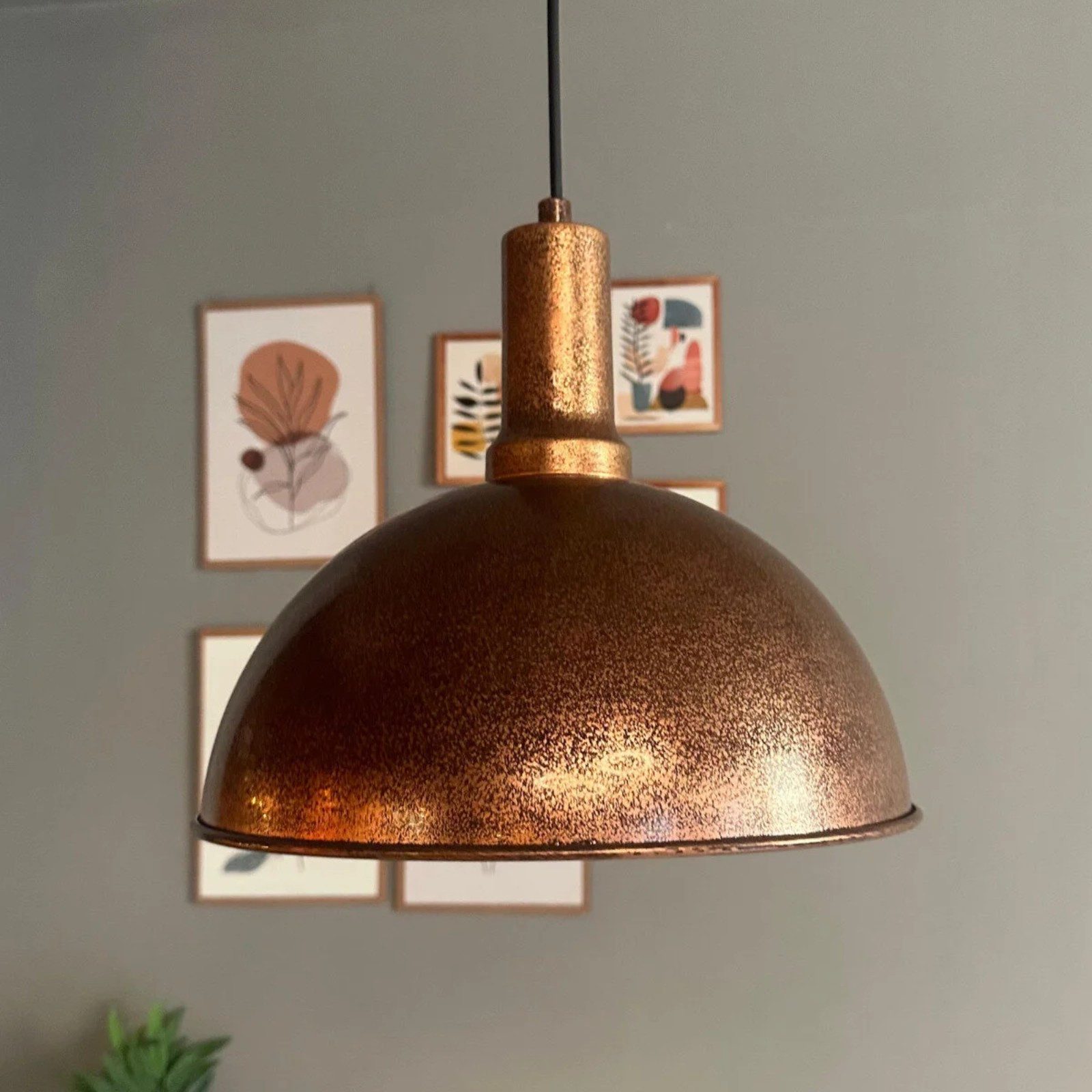 Bamyum Pendelleuchte Pendelleuchte Yimpi Metall Ø30cm, Modern Hängelampe, ohne Leuchtmittel