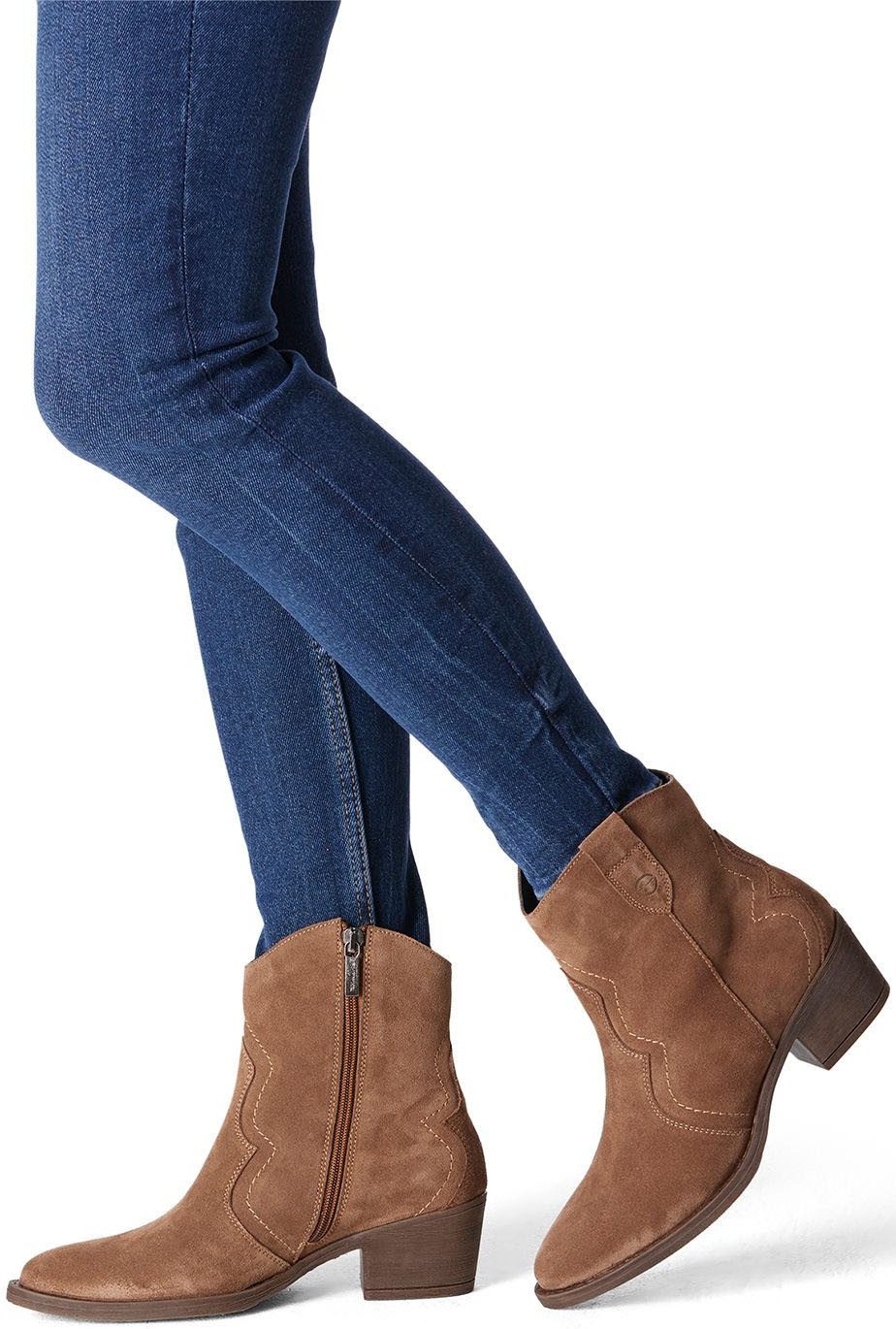 Tamaris Cowboy Stiefelette, Blockabsatz, Festival, Western-Boots günstig online kaufen