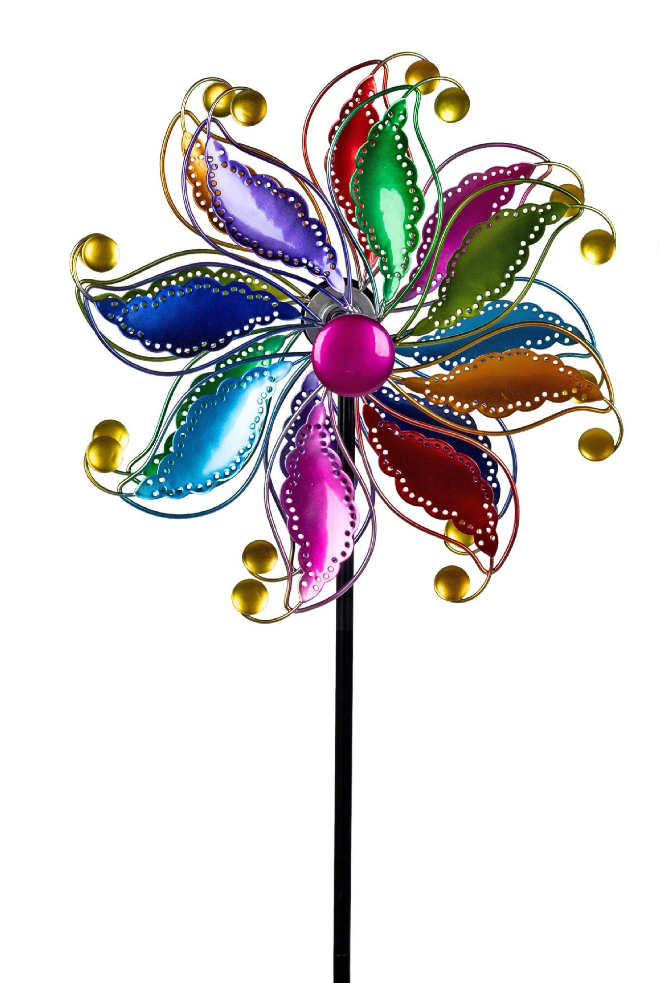 formano Deko-Windrad Sommerzeit, Höhe: 120cm, Farbe: Bunt, Motiv: Flower