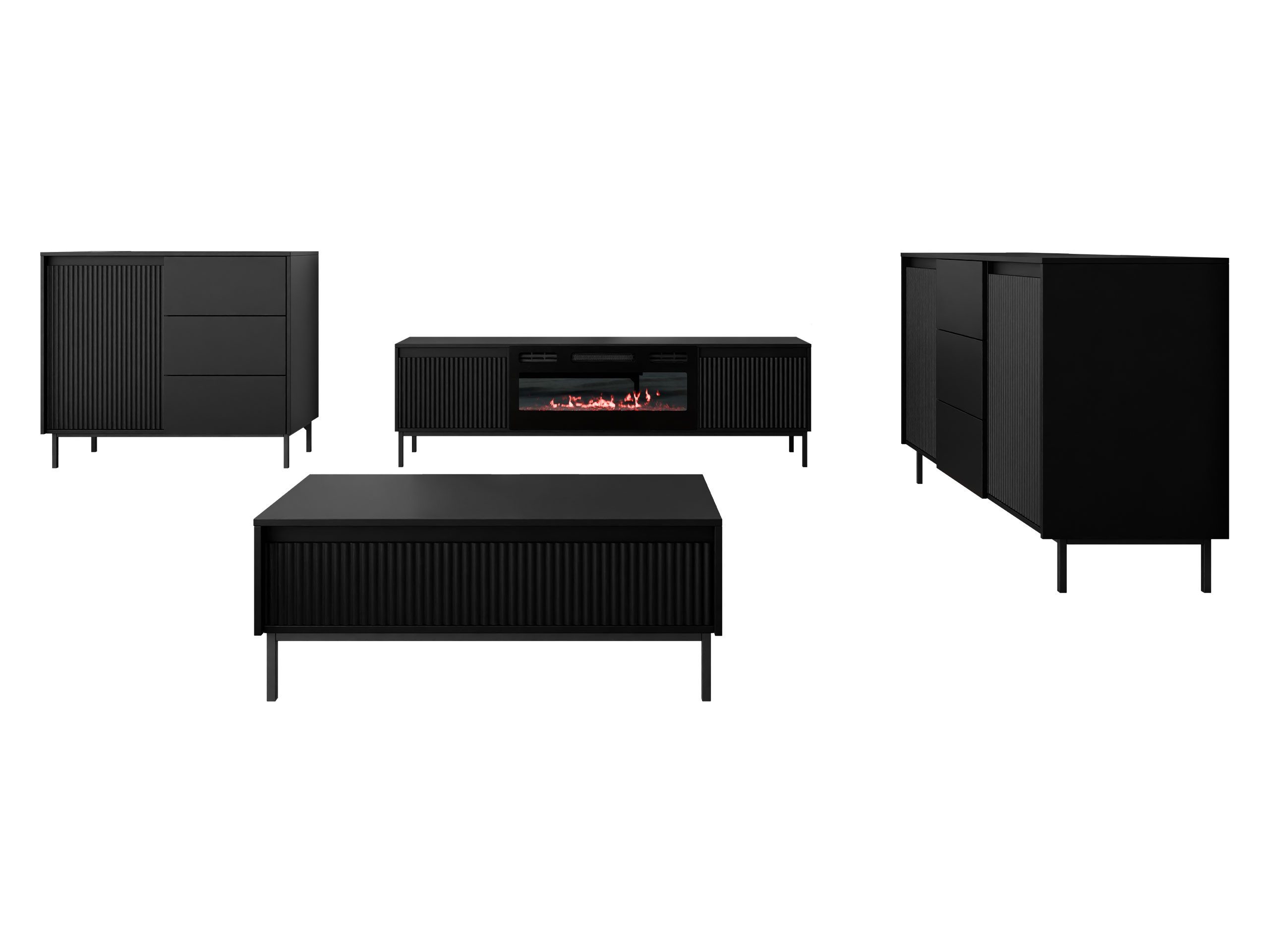 MIRJAN24 Wohnzimmer-Set Ozmi III, (2x Kommode, günstig online kaufen