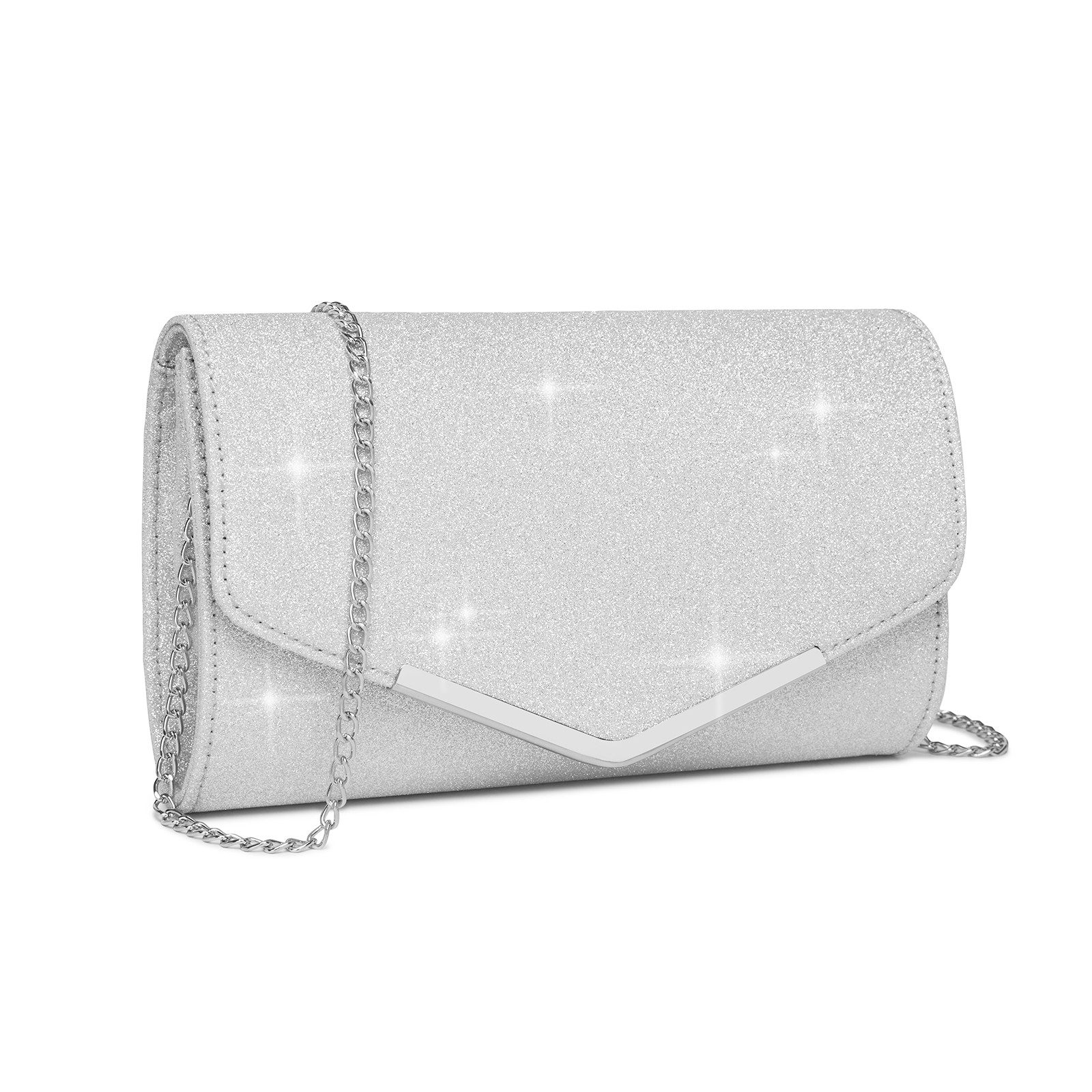 Miss Lulu Clutch Damen, Abendtasche mit abnehmbarer Kette günstig online kaufen