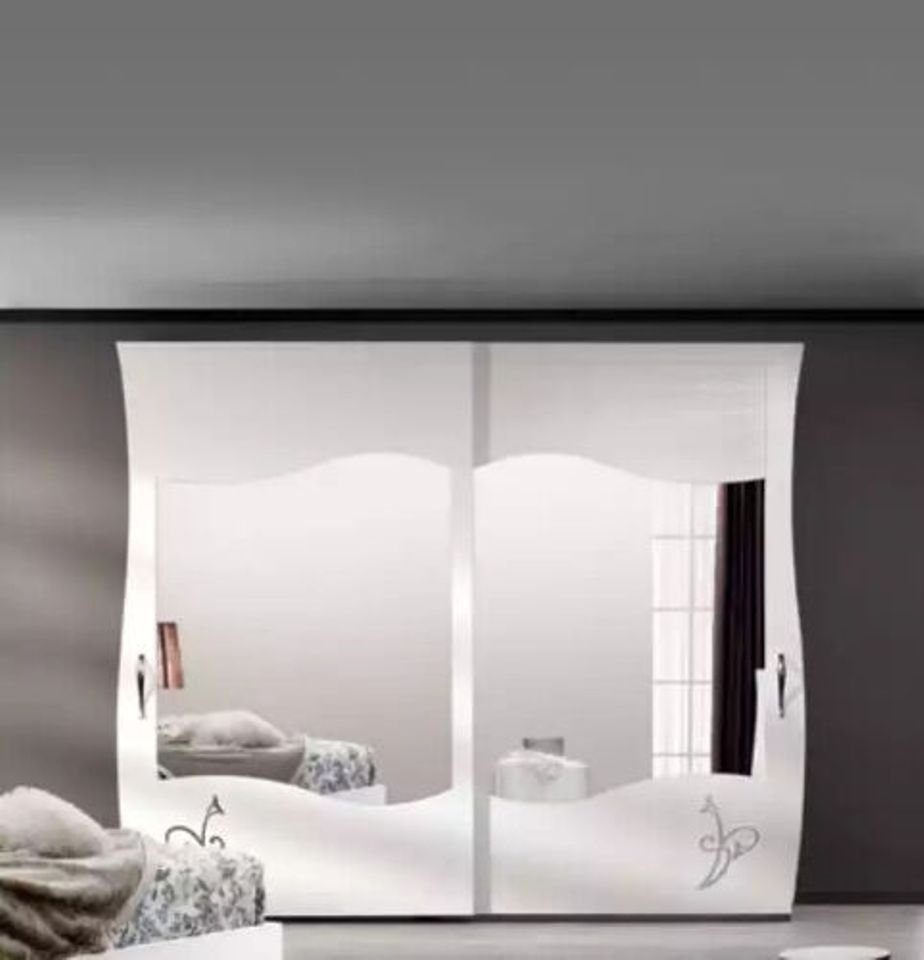 Made Kleiderschrank) Kleiderschrank Neu Schlafzimmer (1-St., Holz in Modern Weiß Italy Regal Kleiderschrank JVmoebel Schrank