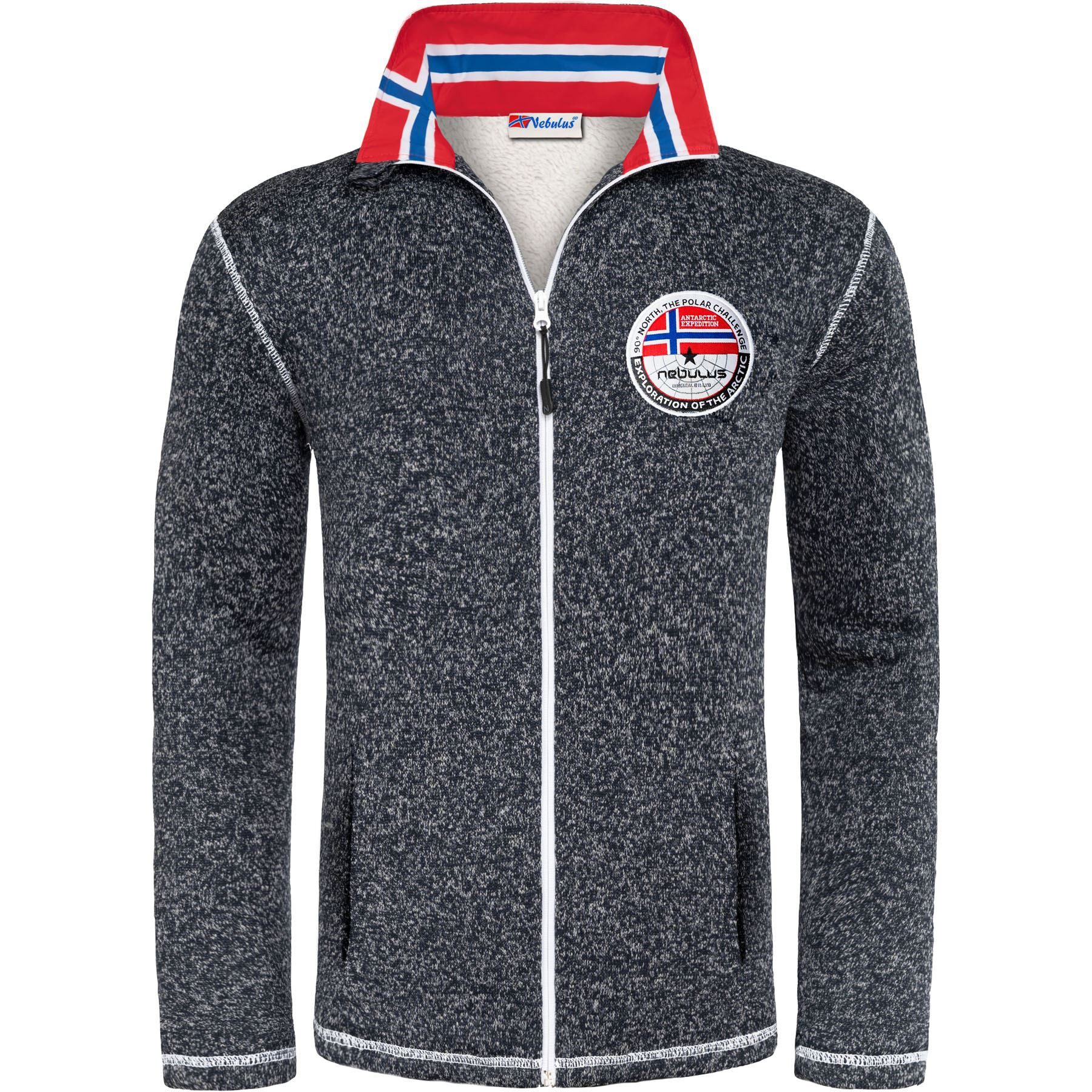 Nebulus Fleecejacke FALLOU, P5499 - Herren, navy meliert, XL